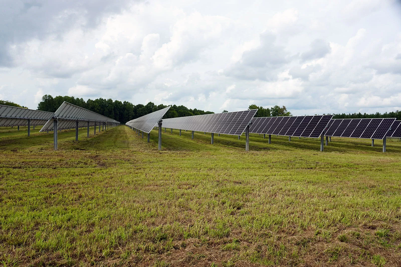 Solar Panels on field